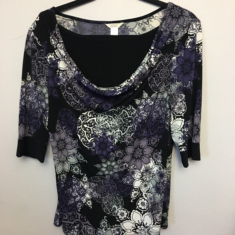 Christopher & Banks 3/4 sleeve business casual top